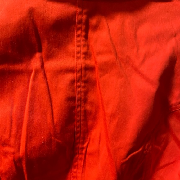NWT Coldwater Creek Orange Red Fitted Tailored Collared Short Sleeve Jacket - Picture 10 of 10